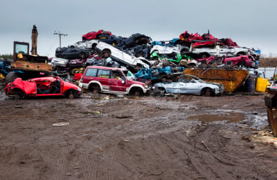 Scrap yard stock at KC Forrest